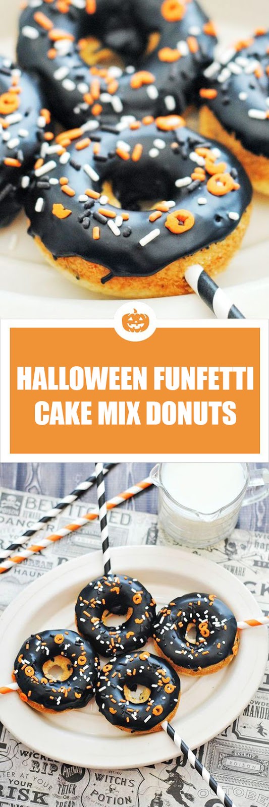 Halloween Funfetti Cake Mix Donuts Halloween Funfetti Cake Mix Donuts