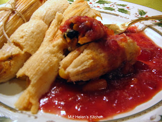 Christmas Eve Buffet at Miz Helen's Country Cottage, a traditional Tex Mex Buffet featuring Homemade Tamales.