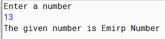 Emirp Number | Write a program in Java to print an Emirp Number. | ISC ...
