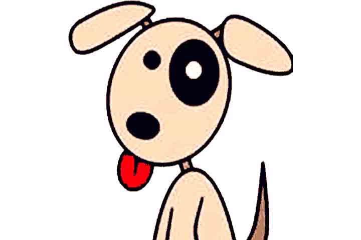 Dessin facile - Petit chien Muttley