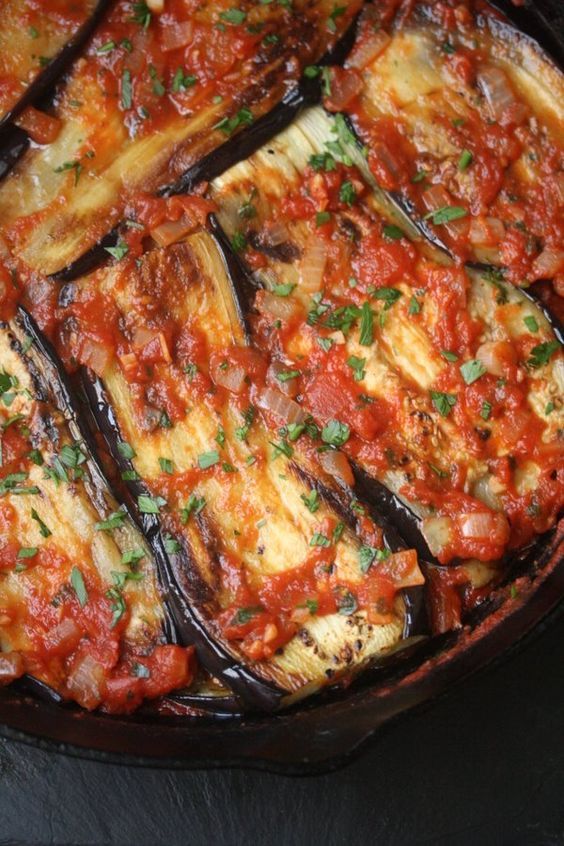 Turkish Eggplant Casserole with Tomatoes (Imam Bayildi) healthy