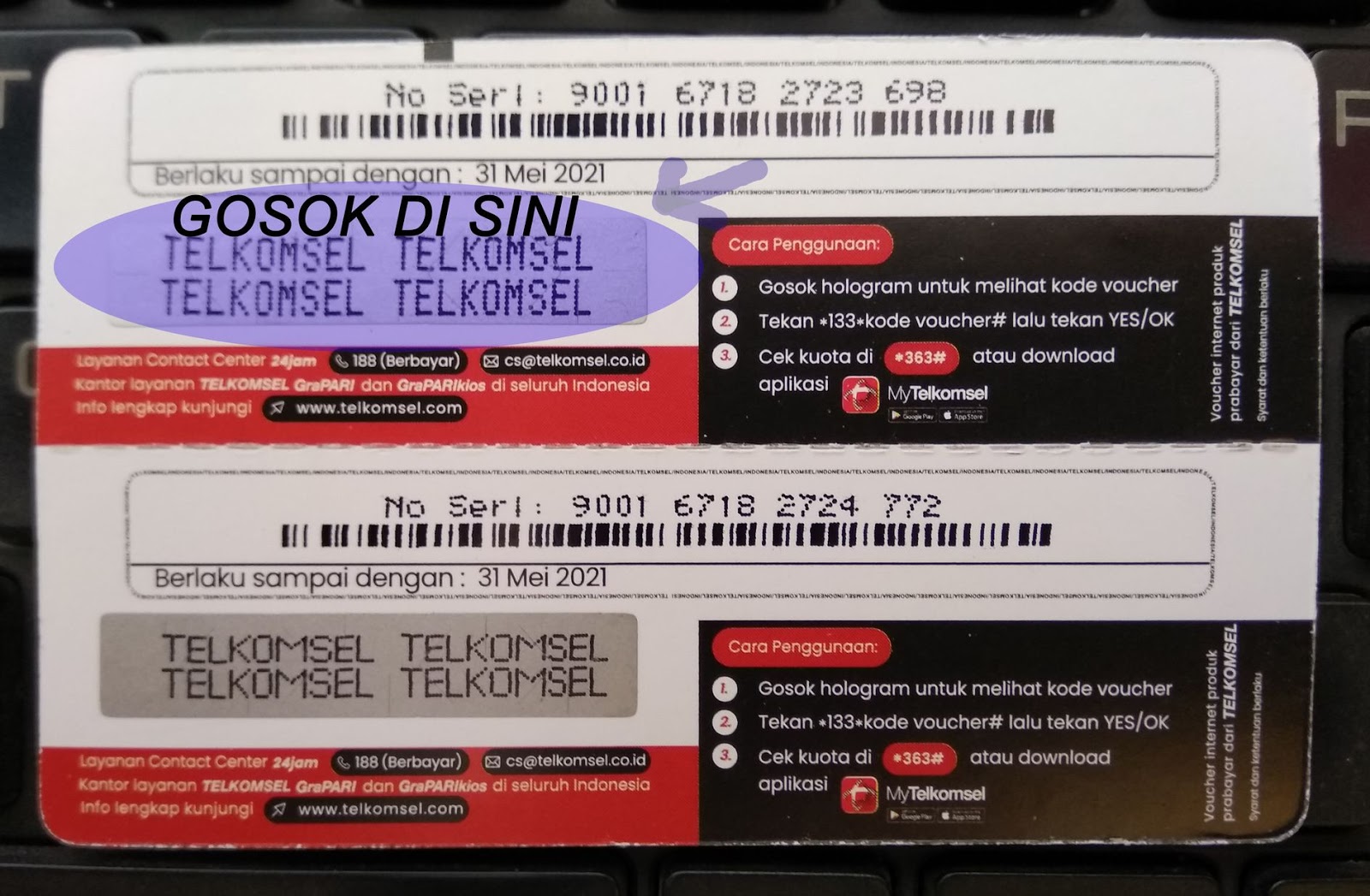 Cara Menggunakan, Mengisi dan Memasukkan Voucher Telkomsel ...