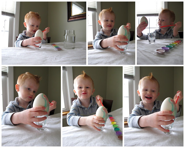Painting Eggs with Porter