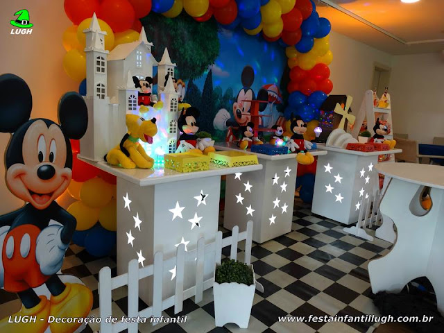 Mickey Mouse - Decoração provençal simples - detalhes imagem 07 Decoração de aniversário Mickey Mouse - Provençal simples