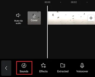 choose sounds option
