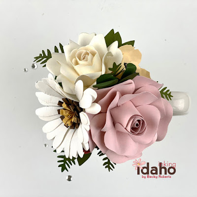 Inking Idaho: Paper Flowers in a Cup!