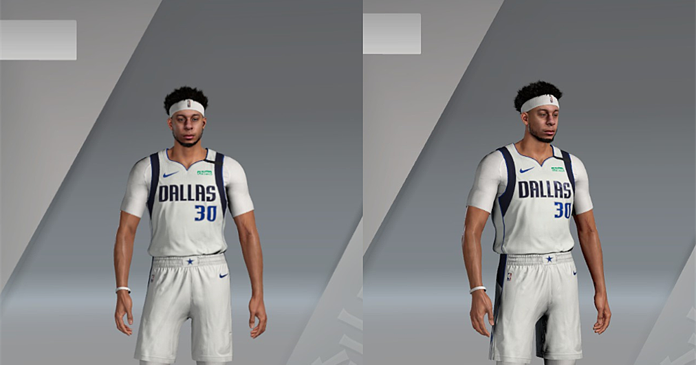 Seth Curry Cyberfaace, Hair and Body Model Bubble Version
