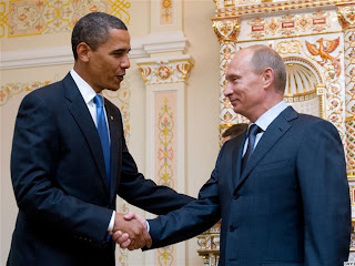 Vladimir Putin and Barack Obama