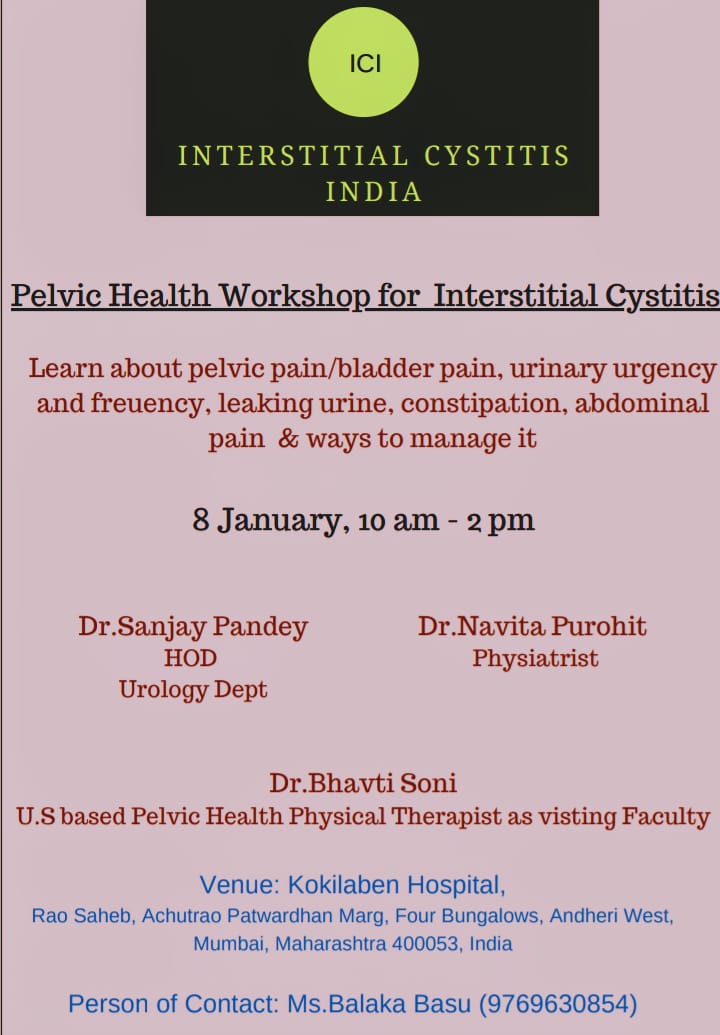 Interstitial Cystitis India Pelvic Floor Therapy Workshop For Ic