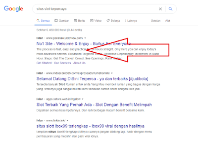 Jasa Iklan Adwords Situs Judi Online