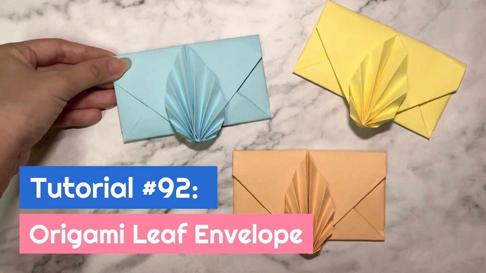 Tutorial 92 Origami Leaf Envelope The Idea King