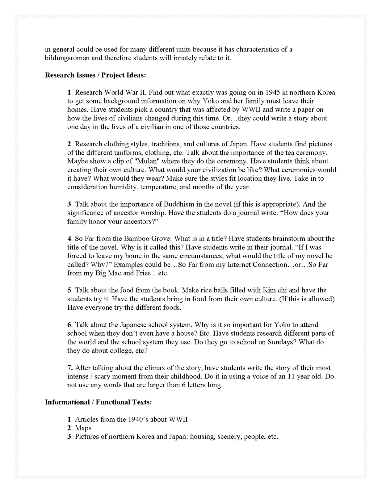 mochi thinking A Concept Analysis for So Far from the Bamboo Grove