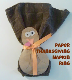 Turkey Napkin Rings Craft for Thanksgiving