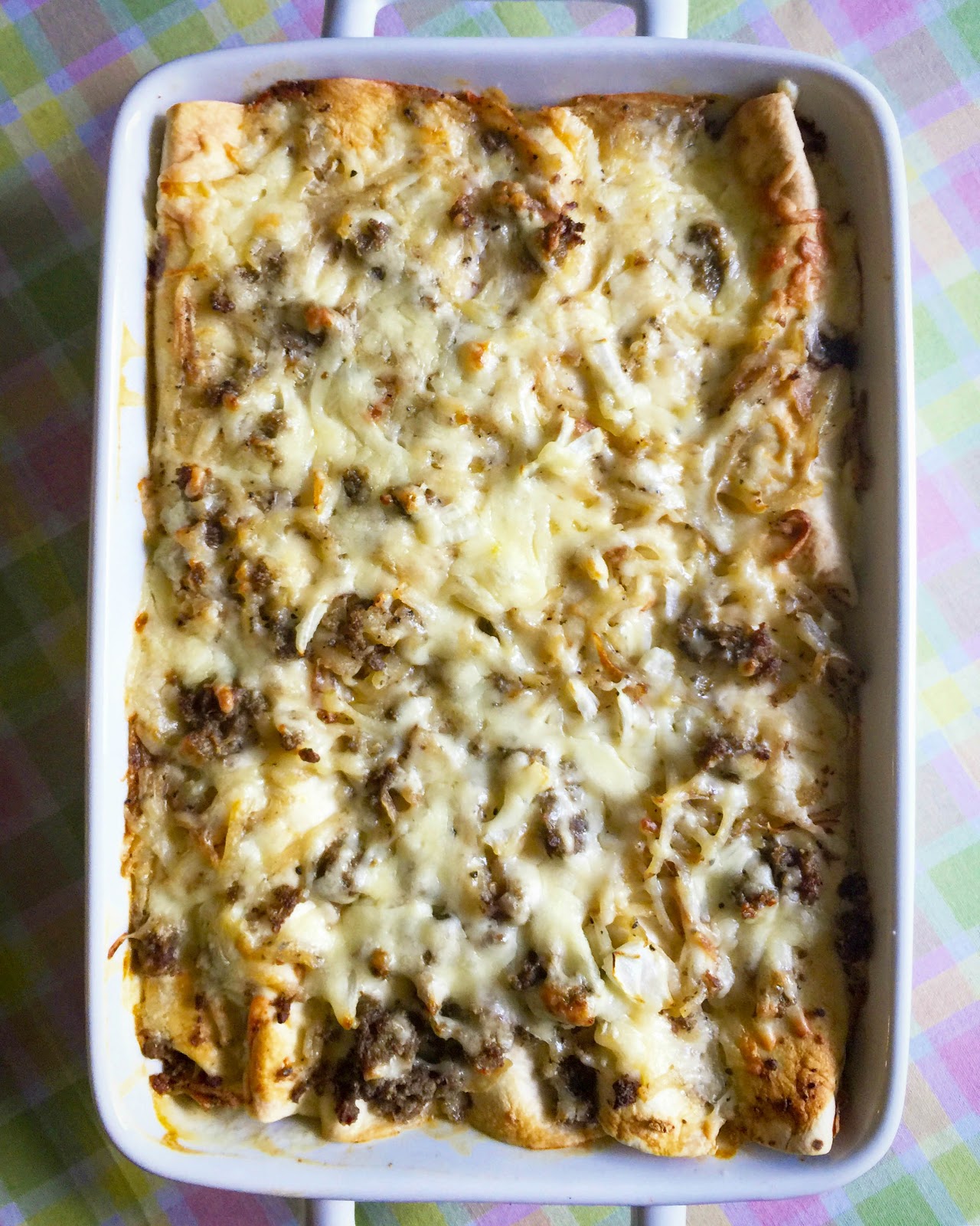 Sausage Gravy Breakfast Enchiladas