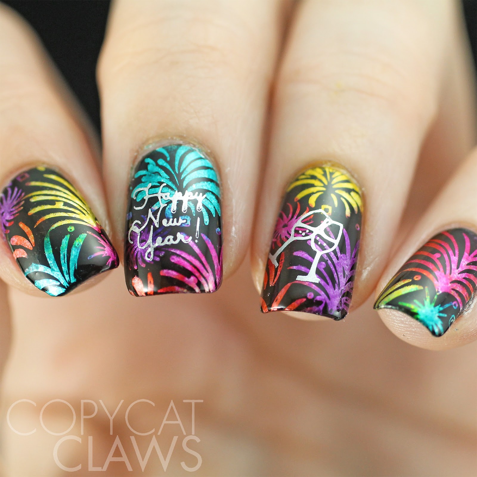 Copycat Claws: 40 Great Nail Art Ideas - New Year