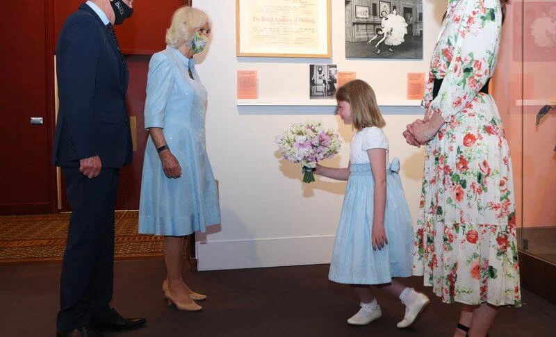 The Duchess of Cornwall toured the exhibition alongside Darcey Bussell, President of the Royal Academy Dance
