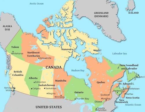 Kanada Eyaletler ve Bölgeler