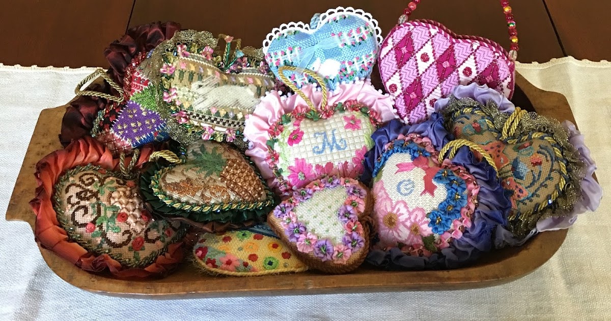 Needlepoint Social Hearts Aplenty