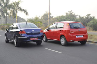 New Fiat Linea and Grande Punto side view