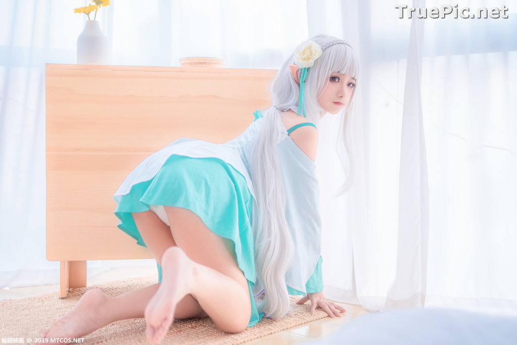 Image [MTCos] 喵糖映画 Vol.020 – Chinese Cute Model – Re:Zero Emilia Cosplay - TruePic.net - Picture-16