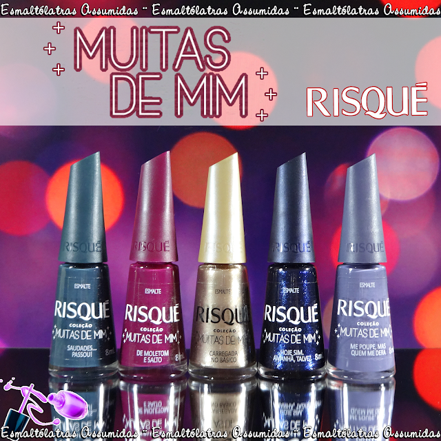 esmalte risque de moletom e salto alto