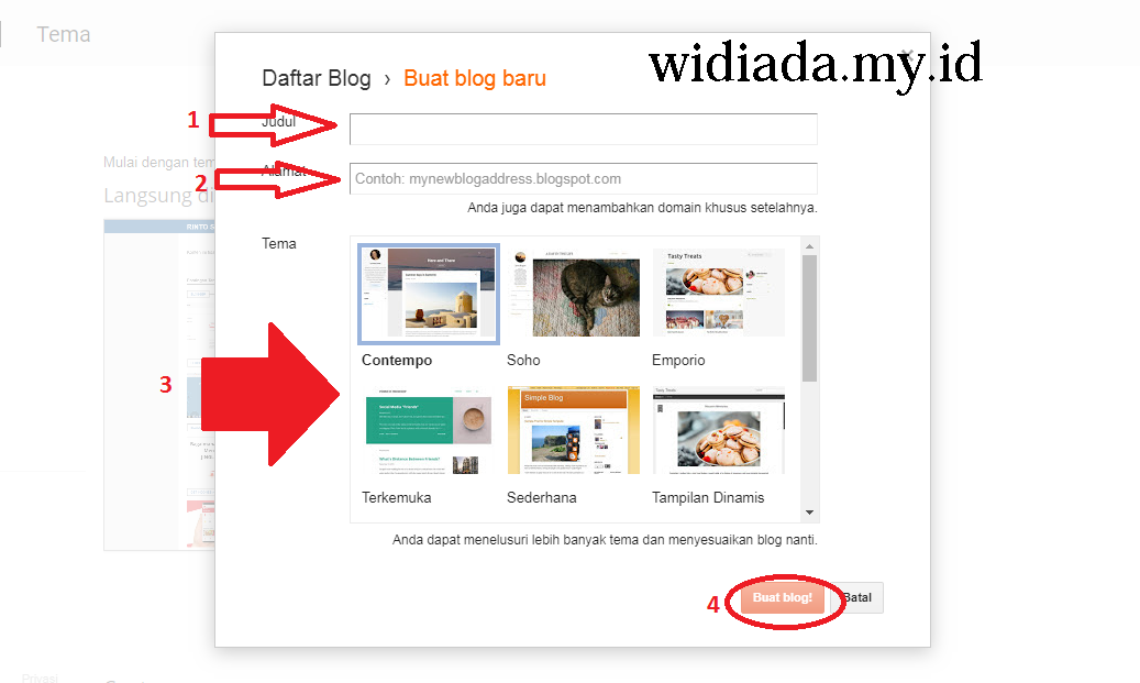 Cara Membuat Website Gratis di Blogspot • blogspot