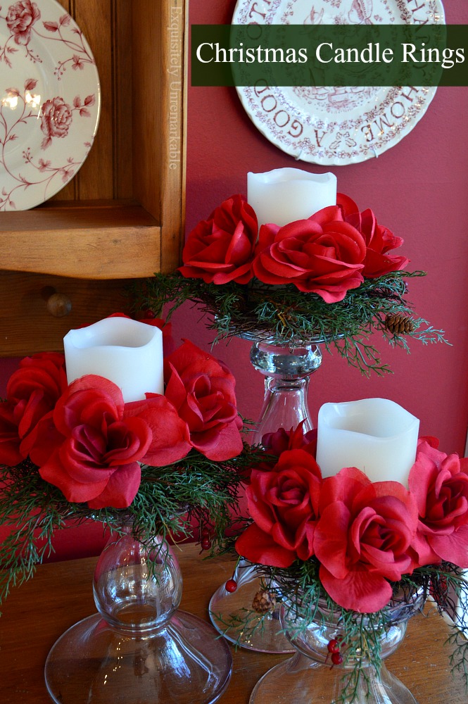 Easy DIY How To Make Floral Candle Rings Exquisitely Unremarkable