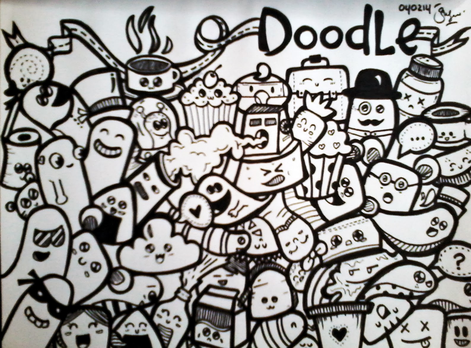 Gambar Doodle Doraemon Populer Dan