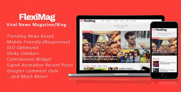 fleximag viral blogger news magazine blogger templates
