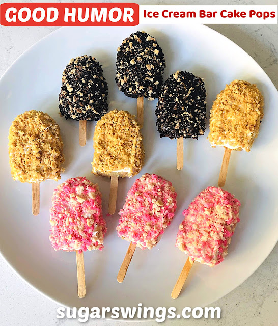 Good Humor (Strawberry Shortcake, Chocolate Eclair & Toasted Almond) Ice Cream Bar Cake Pops