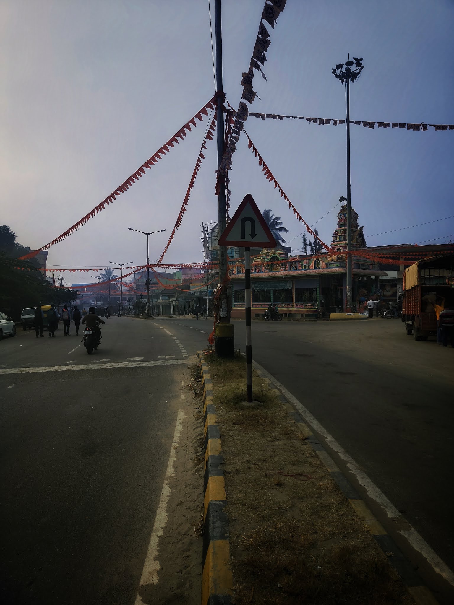 a city road on the way to madikeri