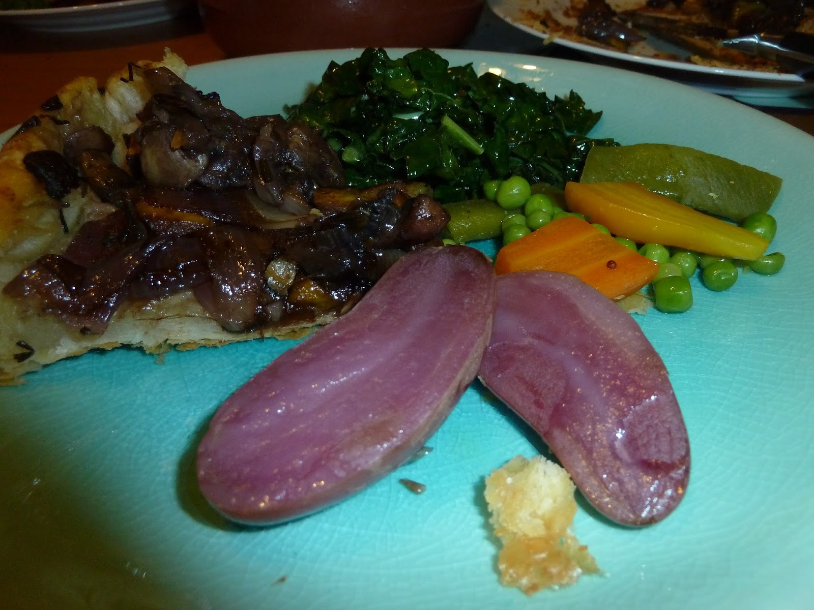 Kitchen Fairies Red onion and mushroom tarte tatin