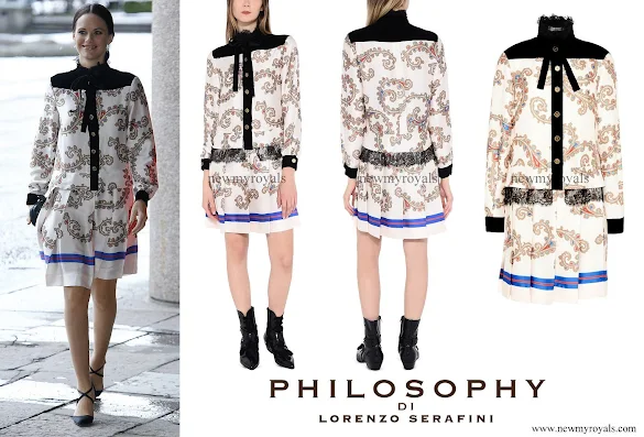 Princess Sofia wore Philosophy by Lorenzo Serafini casual dress