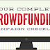Your Complete Crowdfunding Campaign Checklist