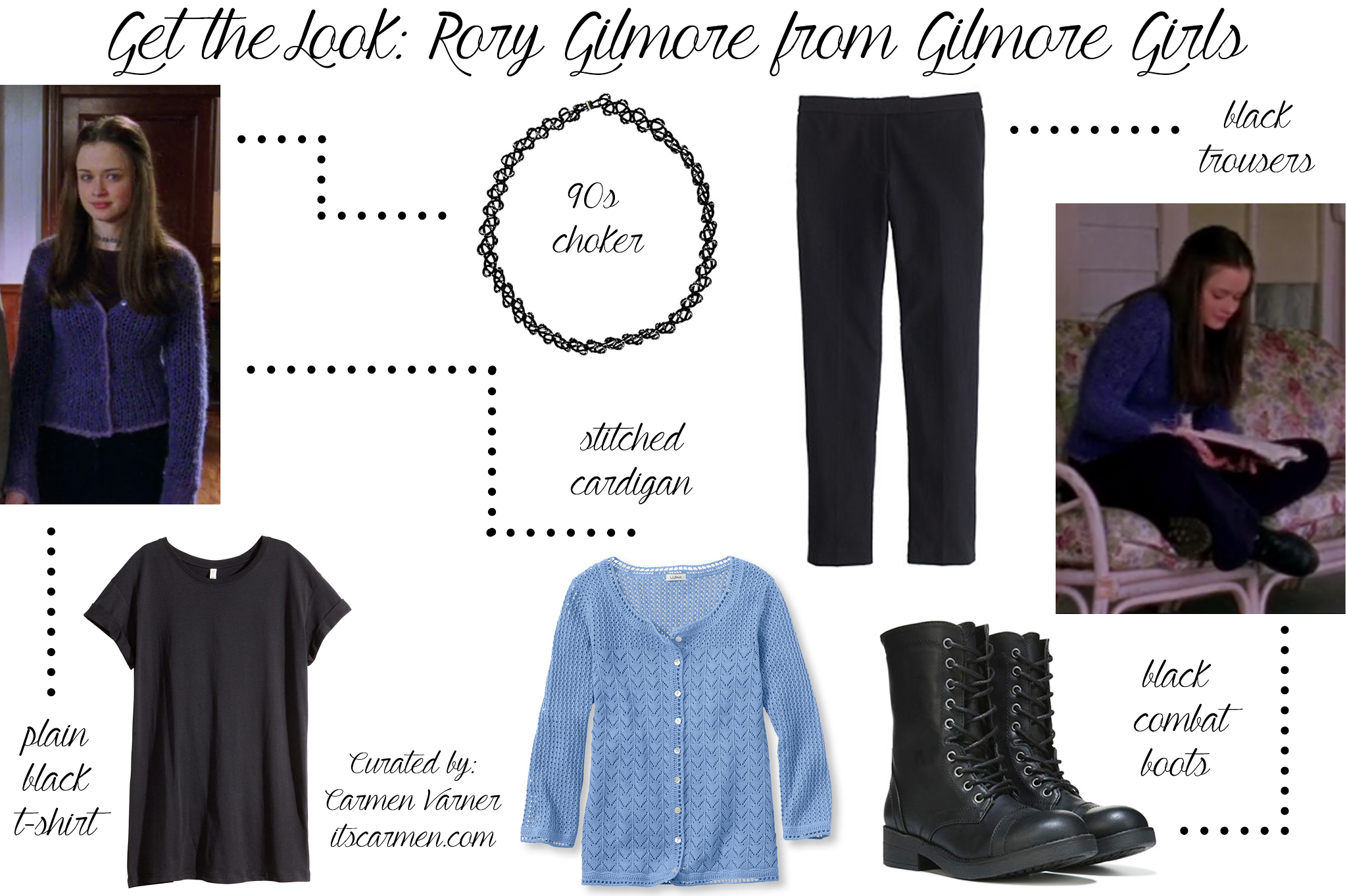 Rory Gilmore Outfit from Gilmore Girls / Carmen Varner // Food