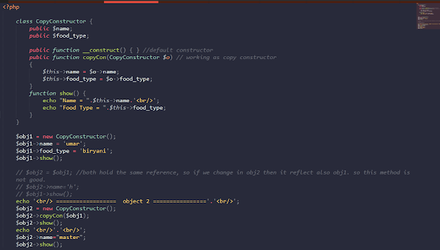 Copy Constructor in PHP