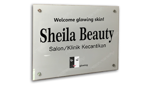 papan nama salon kecantikan