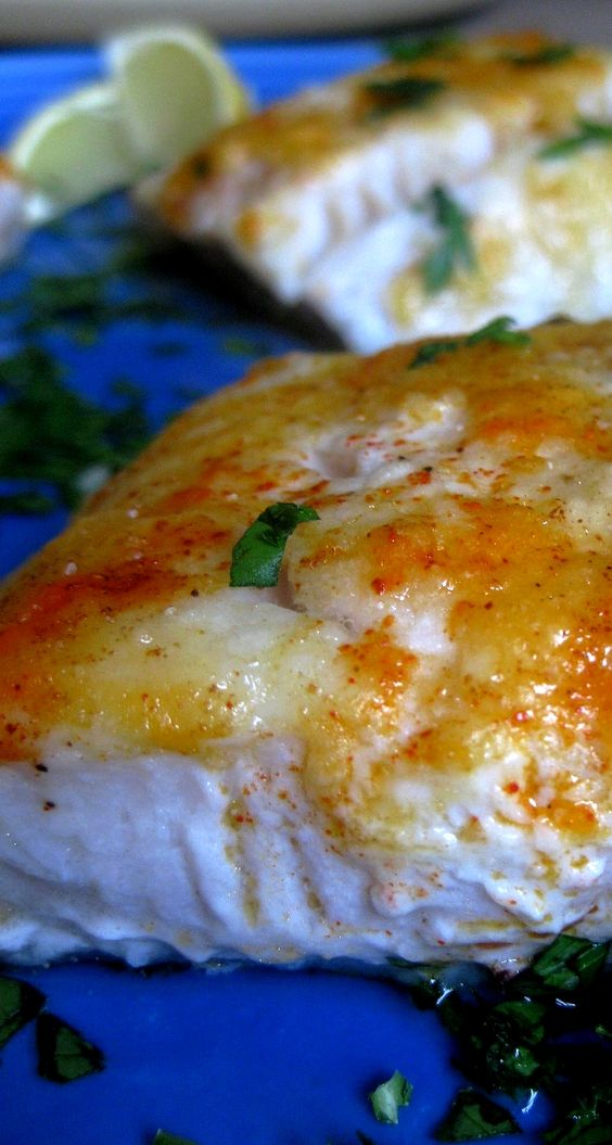 OMG My son thought it taste just like lobster! So delicious! I would not say this is healthy with all th butter! Baked Lemon Cod . . . #fish #healthyfood #yum