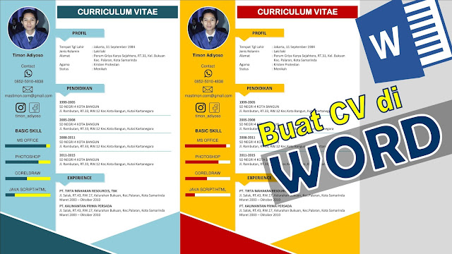 40++ Contoh cv lamaran kerja microsoft word terbaru yang baik dan benar