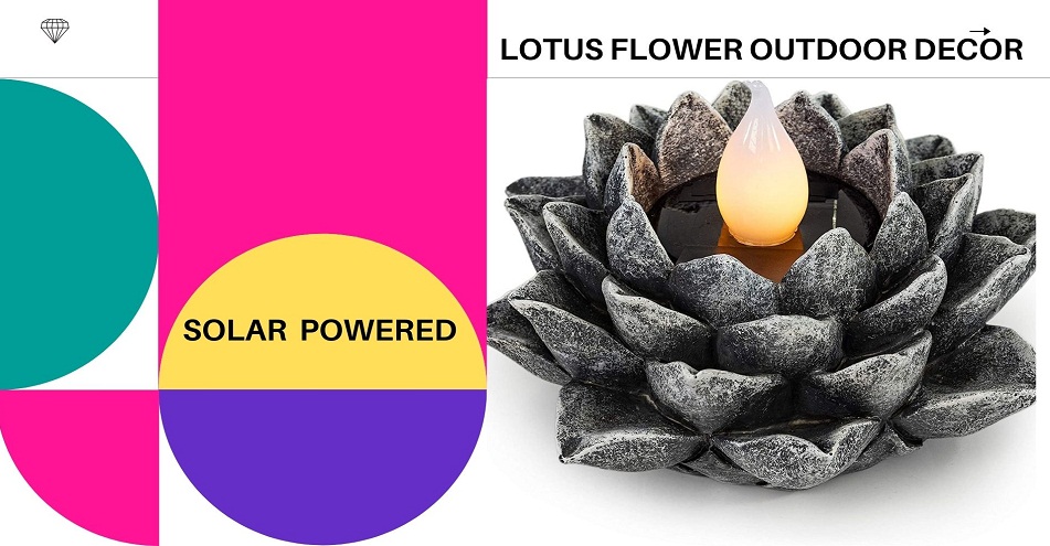 Lotus Flower Outdoor Decor