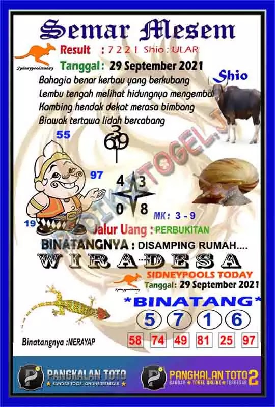 Prediksi Syair Sdy 29 September 2021 Pangkalantoto