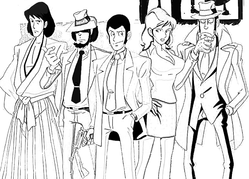 DigitalMatt : Lupin da colorare / Colouring Lupin