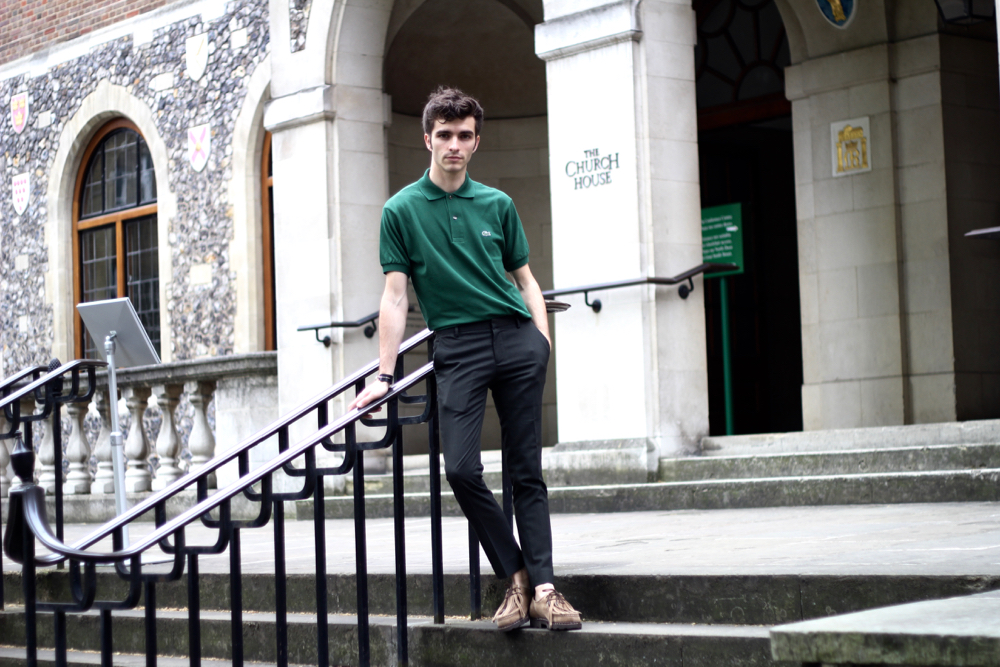 BLOG-MODE-HOMME-STYLE-look-preppy-menstyle-westminster-polo-lacoste-vert-minet-paraboot-michael