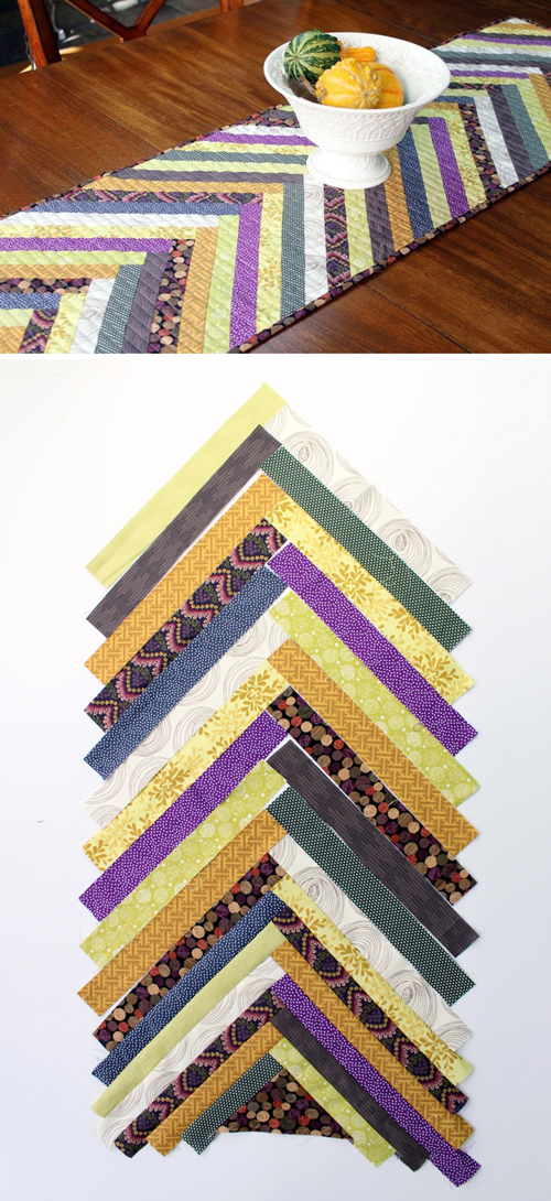 Herringbone Table Runner - Quilt Tutorial