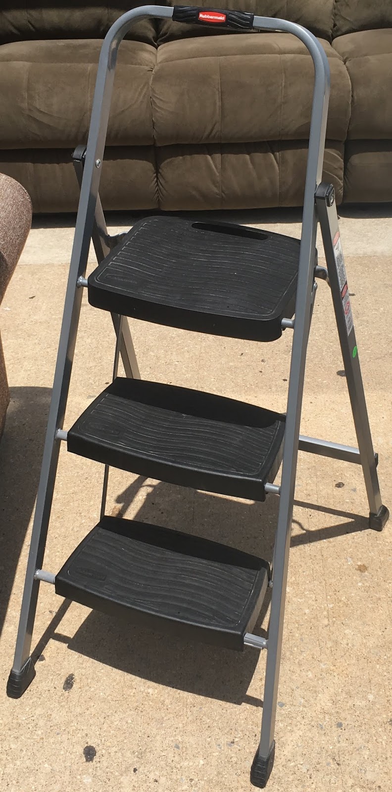 Uhuru Furniture & Collectibles Rubbermaid 3 Step Ladder SOLD