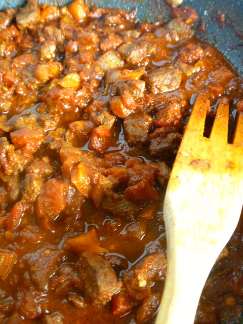 Steak Picado - A Mexican stew like dish that comforting and full of flavor.  Sunday Dinner worthy!  Slice of Southern