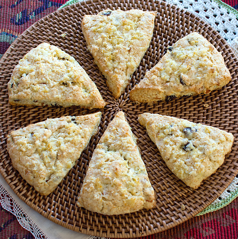 Savoring Time in the Kitchen Cream Scones with Lemon and Dried Fruit