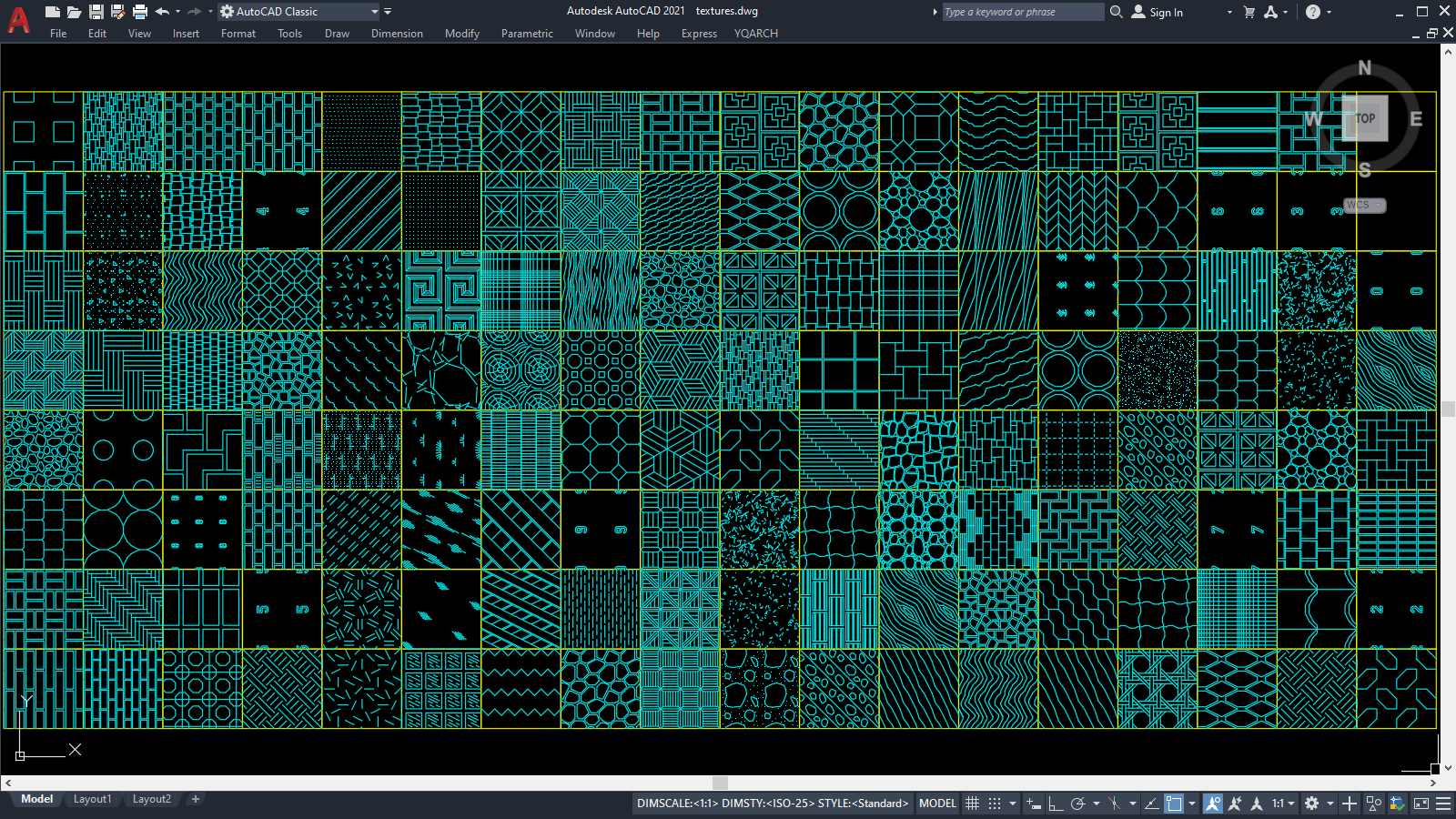 free autocad hatch patterns tile