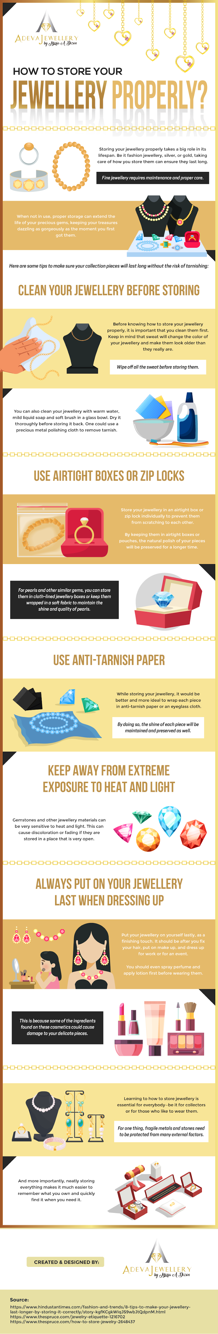 How To Store Your Jewellery Properly? #Infographic #Fashion #HowTo #Jewelry How To Store Your Jewellery Properly?
