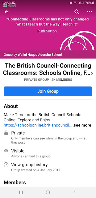 Facebook Group British council Connecting classrooms Schools Online